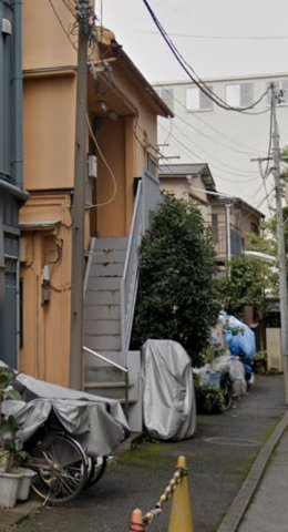 小島アパートの外観|2階のお部屋のみで隣人はいません。