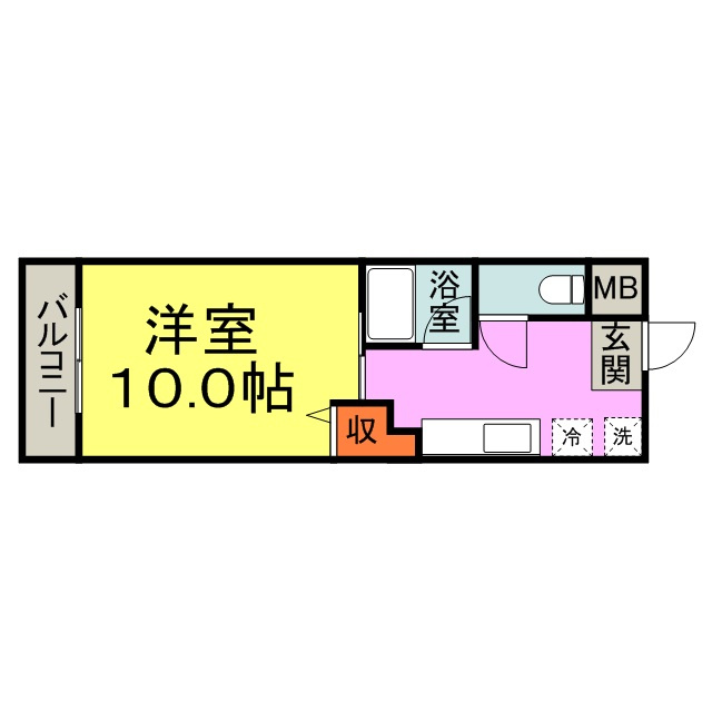 コーポラス坂井【キャッシュバック対象物件】の間取り