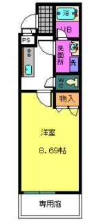 フジパレスアサヒの間取り