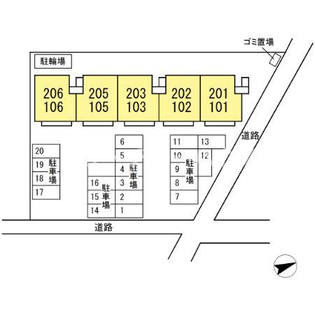 エレファントファイブの区画図