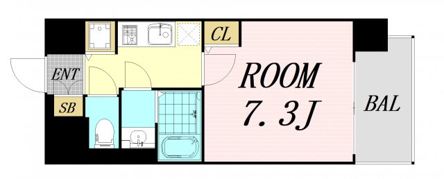 S-RESIDENCE新大阪リデンテ　仲介手数料無料の間取り