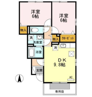 【間取り】 | アランシア　Ａ・Ｂ棟