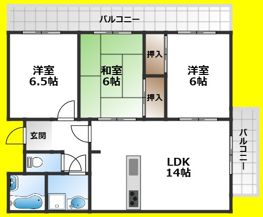 【間取り】 | ハーモニーI
