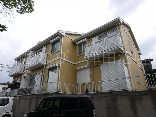 ハイネス藤崎の外観|黄色の外観でひときわ目を引くおしゃれな外観です