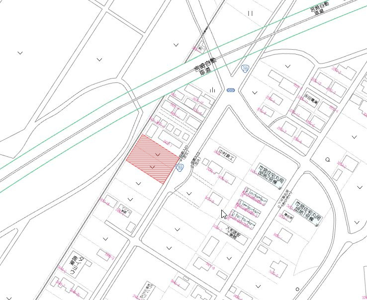 都城市山之口町山之口の売地の土地図