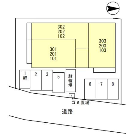 Porte bonheur(ポルト　ボヌール)の区画図