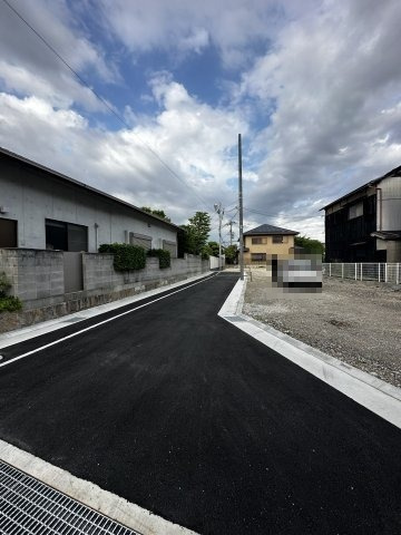 FreeLife久々知Ⅹ　4号地の前面道路含む現地写真|４号地、位置指定道路付近