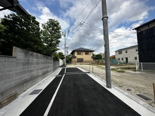 FreeLife久々知Ⅹ　4号地の前面道路含む現地写真