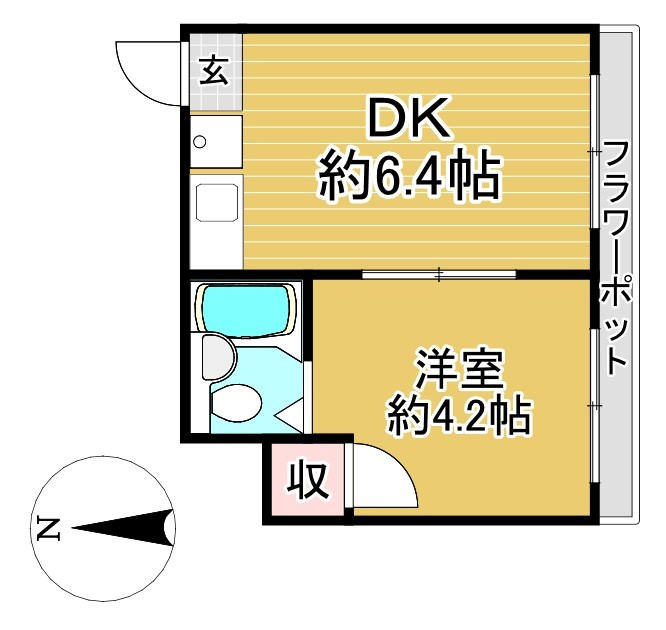 壬生ハイツの間取り