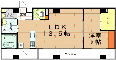 chouchou parc六条院（シュシュパルク六条院）の間取り