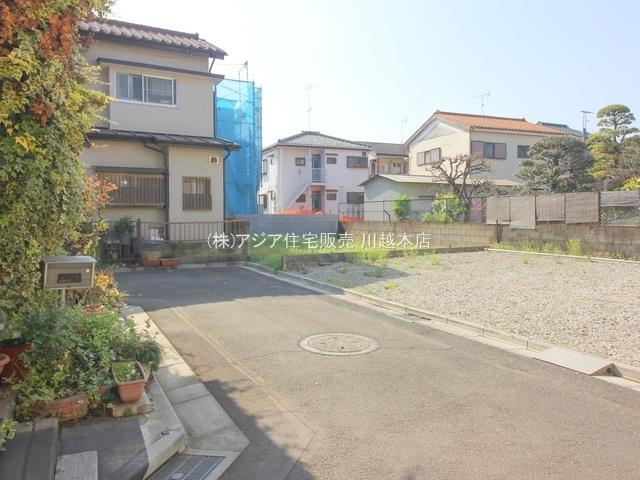 川越市砂新田第5期　新築戸建の前面道路含む現地写真|北東側4.0ｍ公道