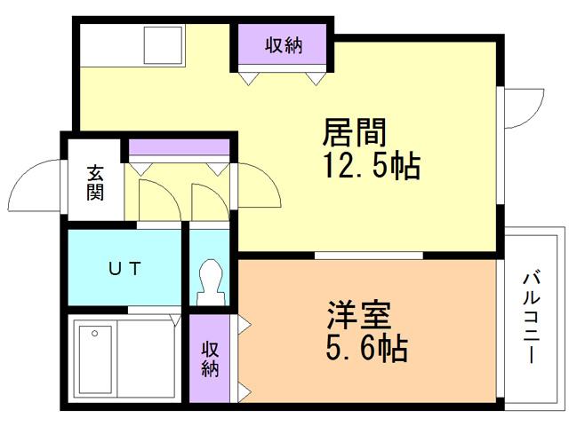 Ｕ’グランディスの間取り
