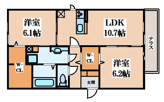 【間取り】 | イーストラインⅡ