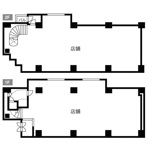 本町牧野ビル【　1階路面店　】の間取り