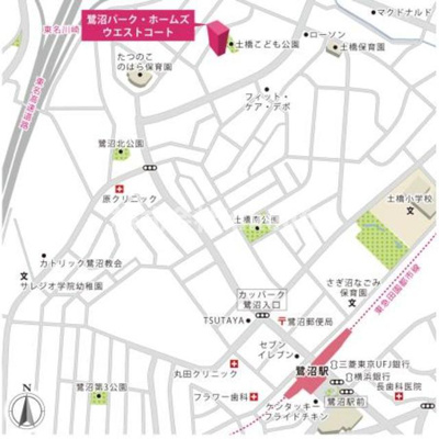 【地図】 | 鷺沼パーク・ホームズウエストコート