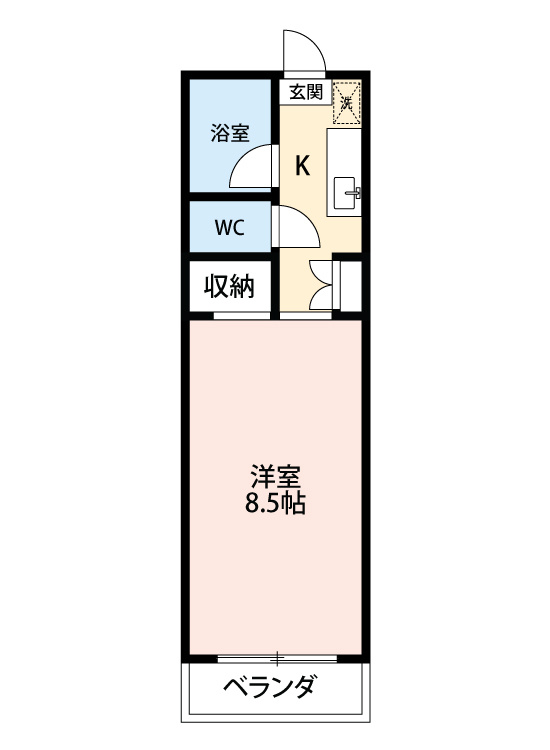 パレスはちまん　　刈谷市近郊の賃貸ならクラスホーム刈谷店の間取り