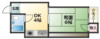 【間取り】 | グリーンハイツ笠木