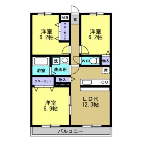 プライベート・フォレストの間取り|現状と異なる場合は現状優先となります