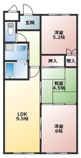 【間取り】 | フローラルマンション