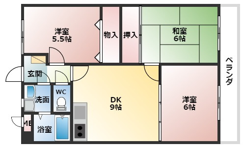【間取り】 | サンウォークⅠ・Ⅱ