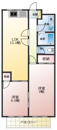 【間取り】 | パティオ国分