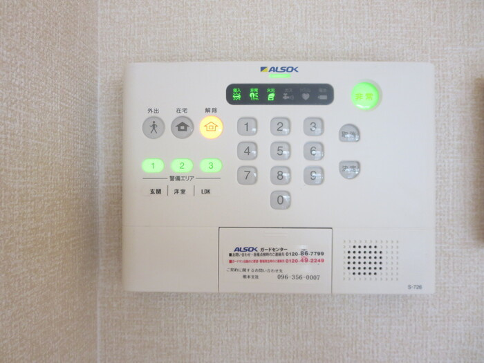 黒髪サンハイツⅢ　B棟のセキュリティ