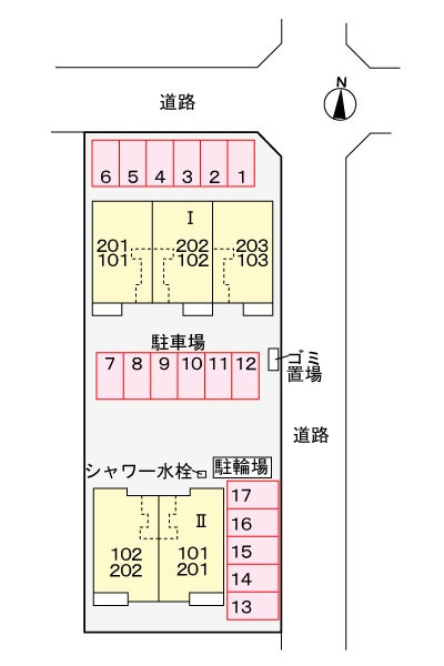 アンジュレーヴⅠの区画図