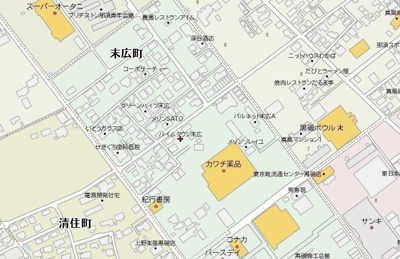 【地図】 | ハイムタウン末広D棟