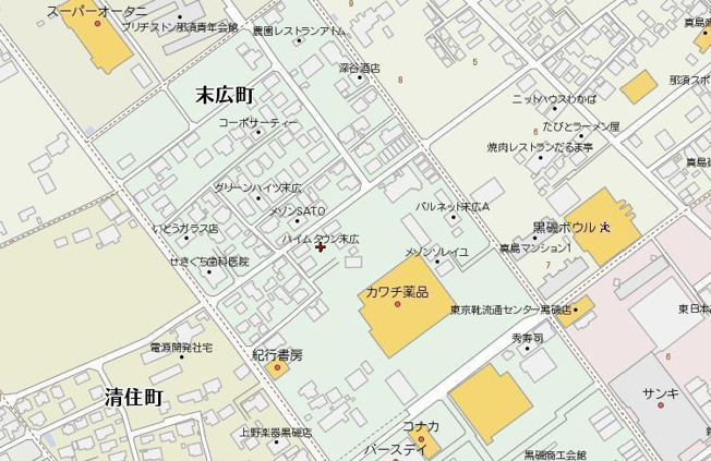 【地図】 | ハイムタウン末広D棟