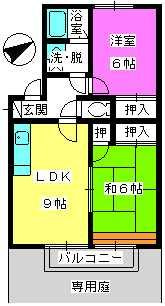 【間取り】 | メロディハイツ乙金