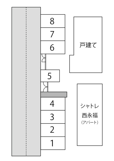 【区画図】 | 大宮2丁目駐車場 | 区画8募集中！