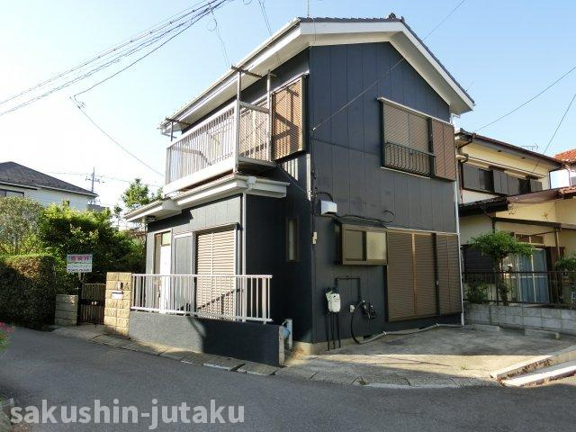 八千代台北１２丁目　中古戸建の外観|八千代台北12丁目　中古戸建　３DK　内装一部リフォーム　外装リフォーム済　カースペース１台　南東×南西角地