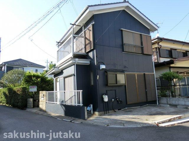 八千代台北１２丁目　中古戸建の外観|八千代台北12丁目　中古戸建　３DK　内装一部リフォーム　外装リフォーム済　カースペース１台　南東×南西角地