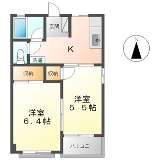 【間取り】 | サンハイツ鎌田