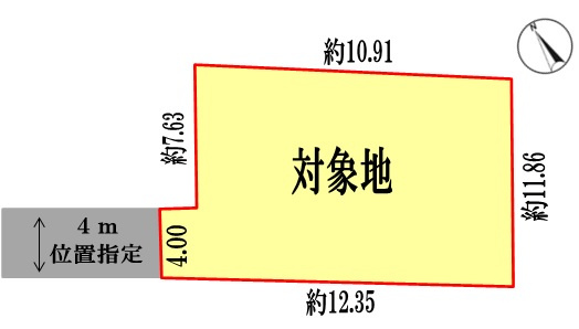 茨城県古河　売地の土地図
