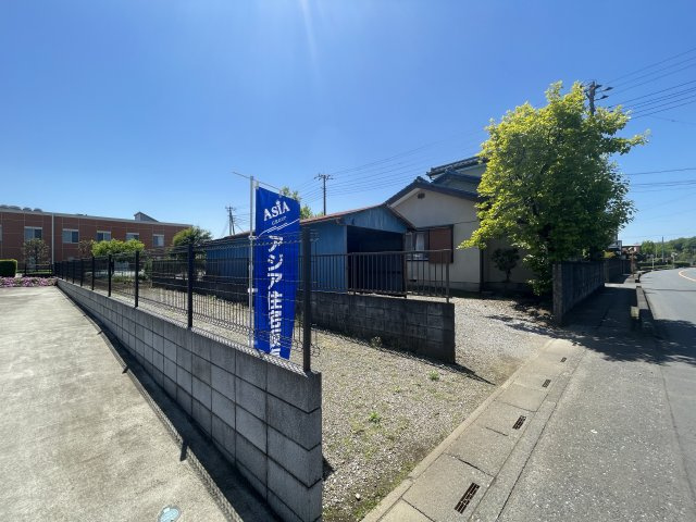 川越市笠幡　売地の前面道路含む現地写真|現地（2023年4月）撮影　北側約6.0ｍ公道/接面3.1ｍ