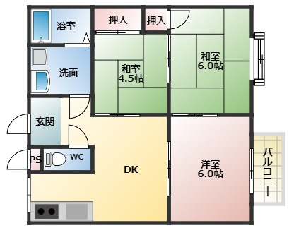 【間取り】 | フェリスマンション１