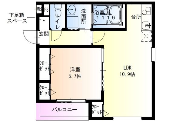 【間取り】 | フジパレス高石駅北