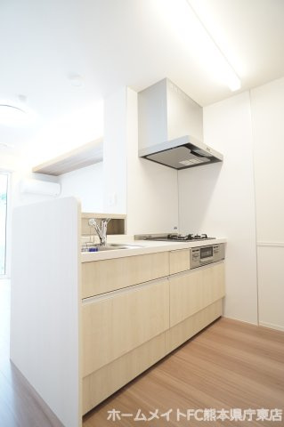 熊本市中央区本荘５丁目のアパートのキッチン