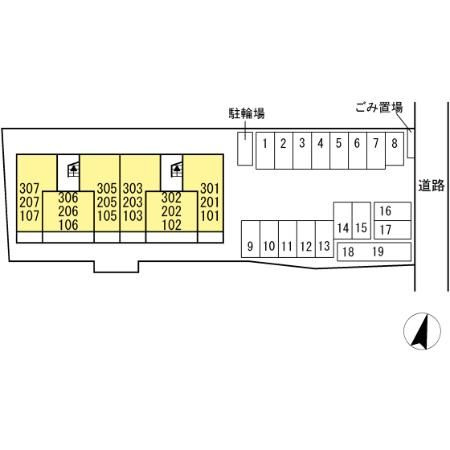 マーレ本荘の区画図