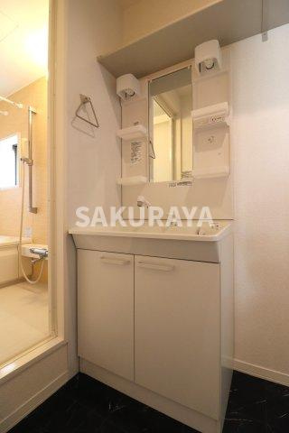 グリーンハーブの独立洗面台|2023年撮影。現況と異なる場合がございます。