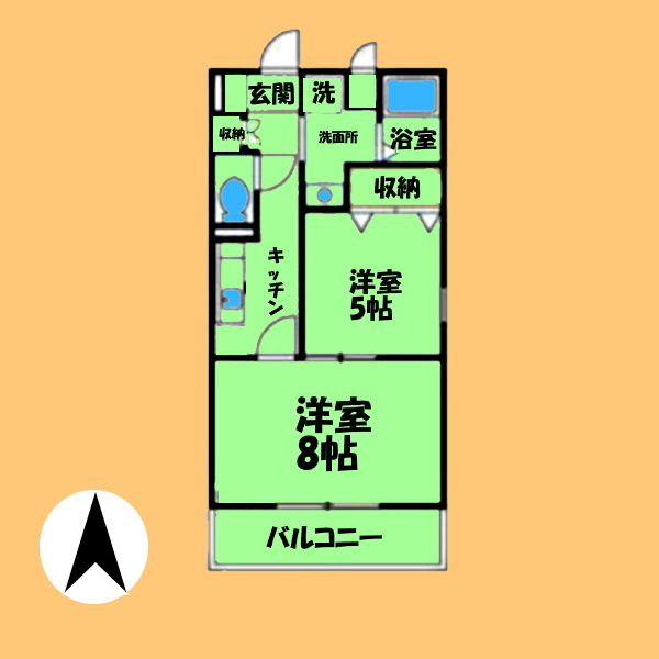 Skypia江向の間取り
