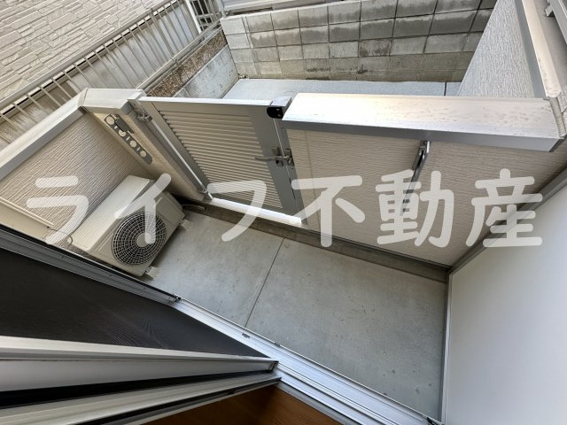 ALEGRIA東花園のバルコニー|開放的で明るい空間を演出してくれるバルコニーです