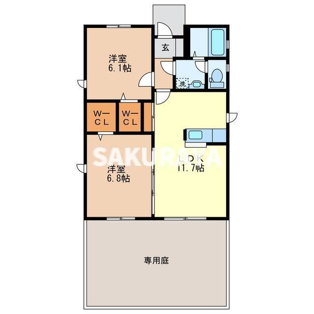 メゾンミラコスタの間取り