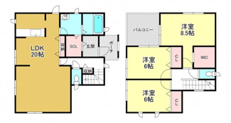 【間取り】 | 雄琴⑤　貸家