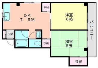 【間取り】 | プラザショウキ１ | 各お部屋とも十分な広さです