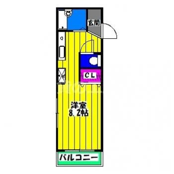 【間取り】 | アーバン高宮 | アーバン高宮の間取り