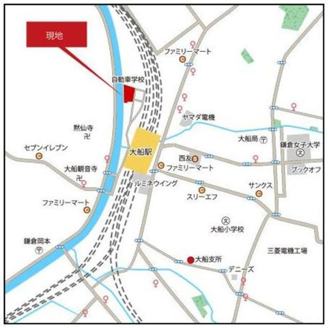 パークアクシス大船の地図