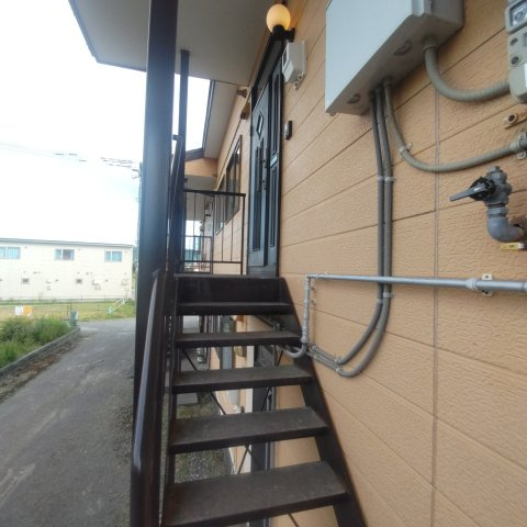 コーポオリエントのバルコニー