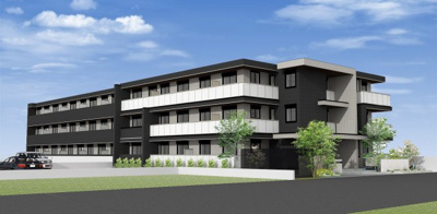 【外観パース】 | ヴィステリオ | 全36戸からなる大型ヘーベルメゾンです！